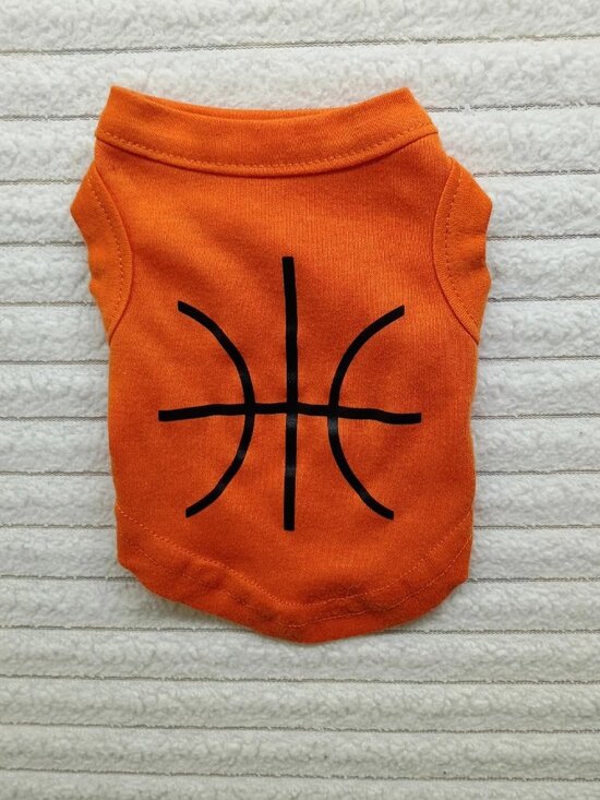 none Other - Basketball Dog Shirt XS Funny Graphic Sports Puppy Hoops Baller Pet Animal Gift